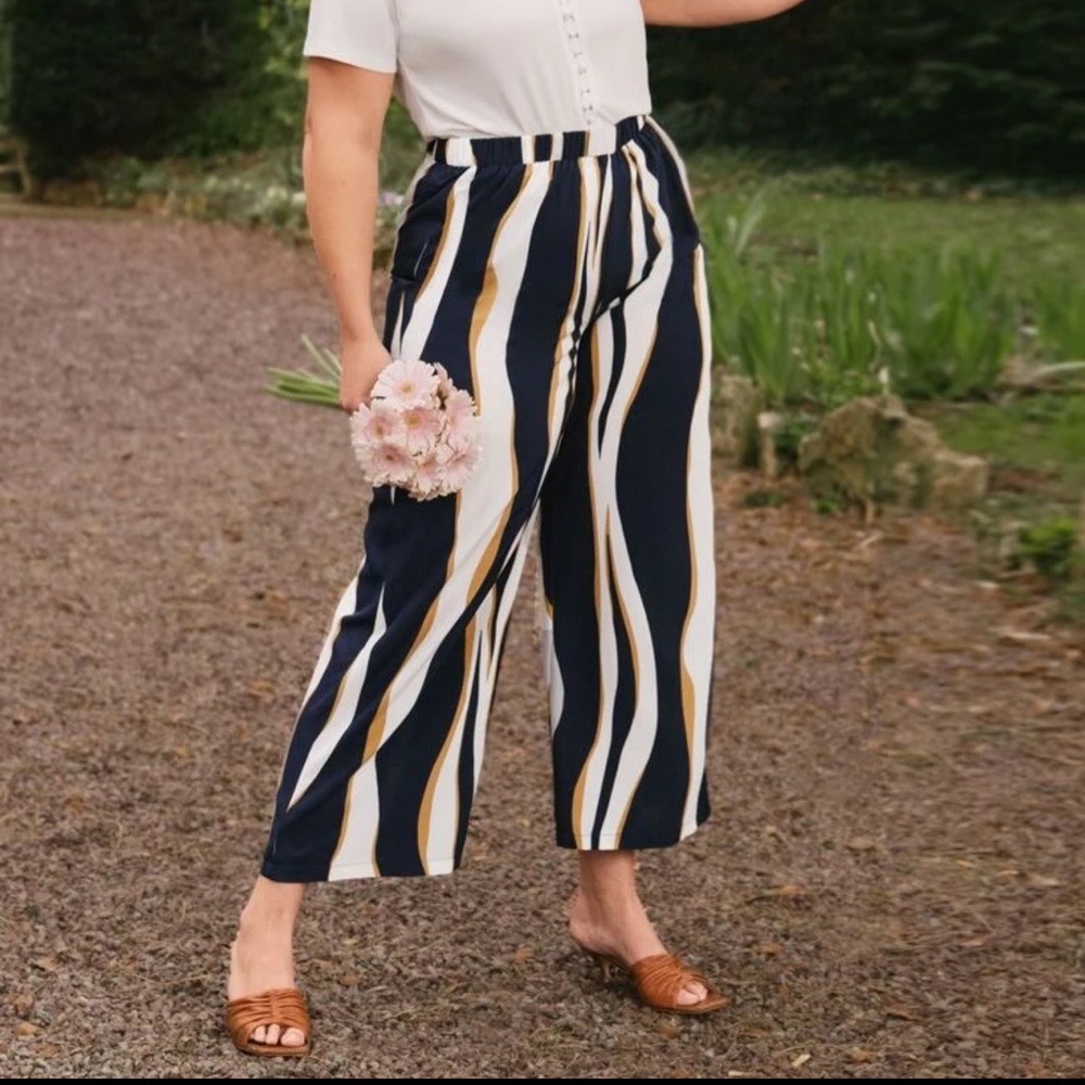 Wide leg ankle pants 👖